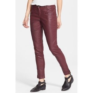 Free People Moto Quilted Vegan Jeans 10